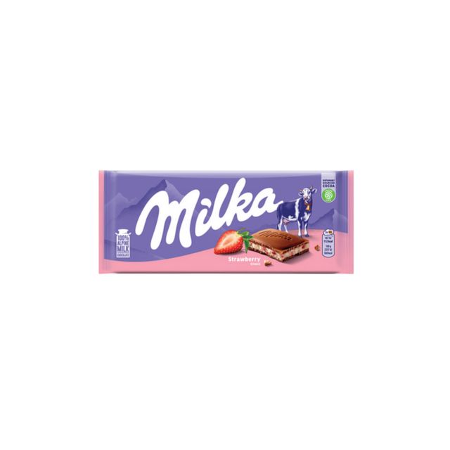 밀카 스트로베리 초콜릿 100g 5개