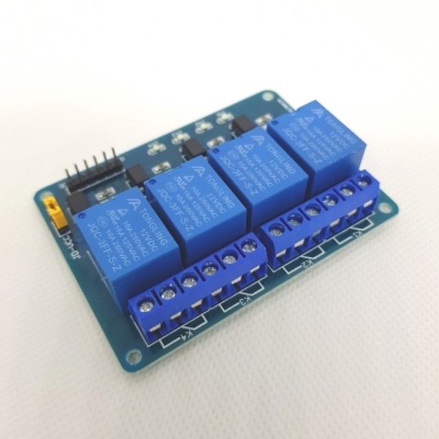 4채널 릴레이 모듈 DC 12V 아두이노