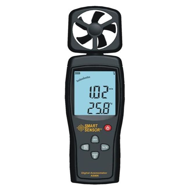 ARCO 디지털 풍속계 AS-806 온도 동시 측정