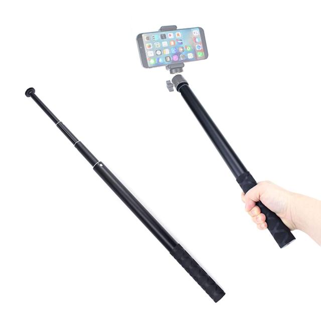 카메라 셀카봉 150cm 액션캠 탐지기 연장봉 마이크 조명 LED