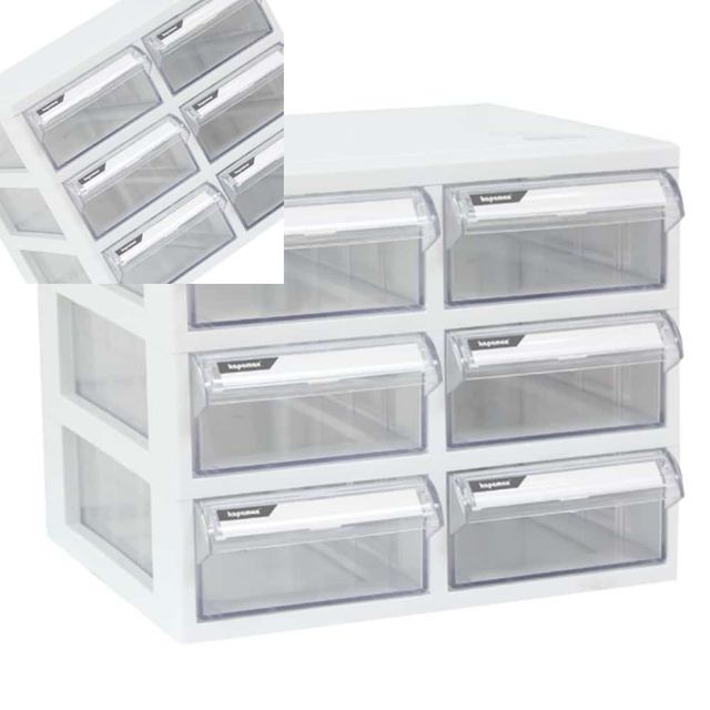 멀티케이스 6단 280x255x230mm 책상위선반 사무실책상정리함 책상수납 사무실서랍