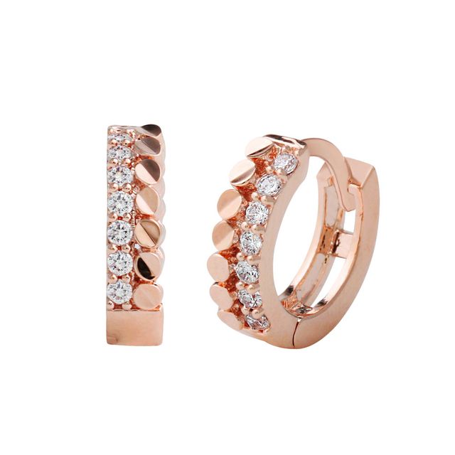 14K 세라픽 원터치 귀걸이 Gold pin (RS105)