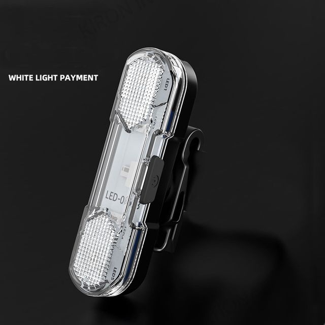 AS 회전 충전 자전거 화이트 색상 후미등 USB 라이트