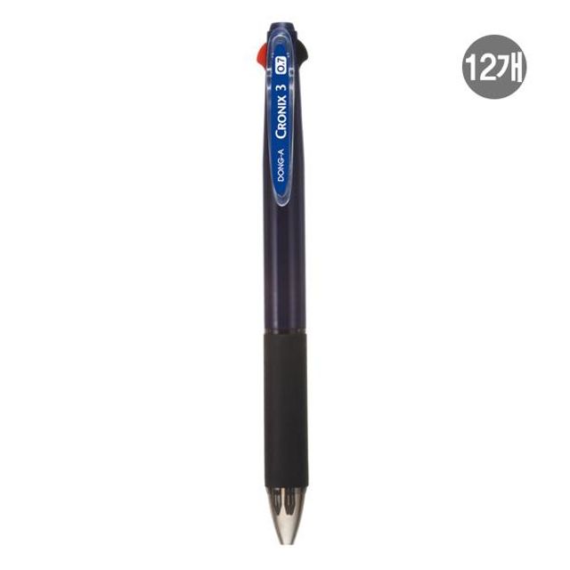 동아 크로닉스3 청색 0.7mm 12EA 묶음상품 - 가성비 좋은 볼펜 세트