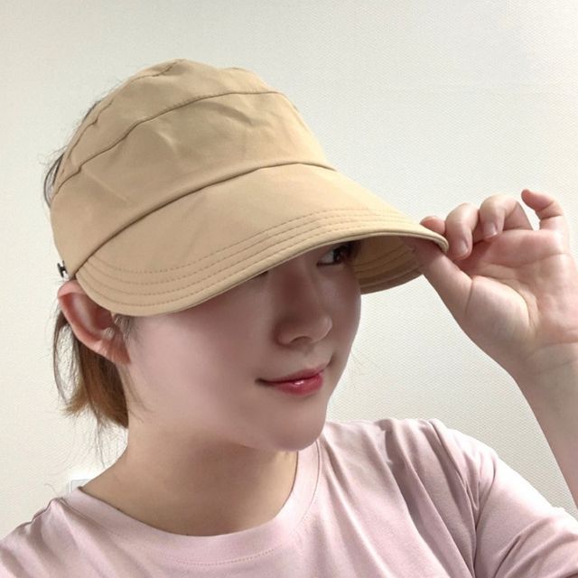 여성 경량 썬캡 모자 2컬러
