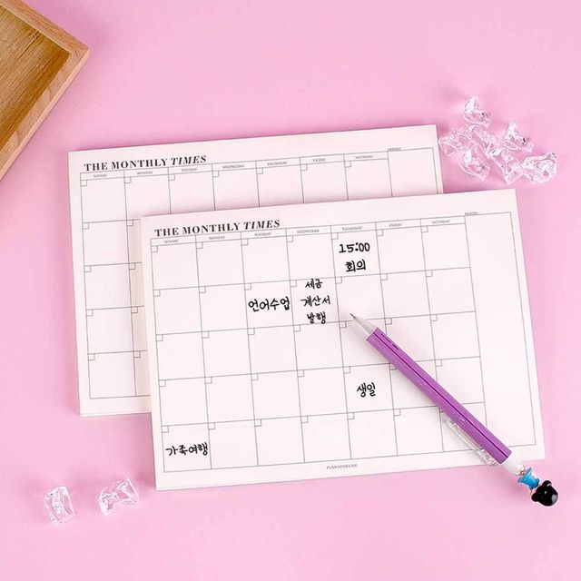 월간 먼슬리 플래너 스케줄러 60매 먼슬리플랜