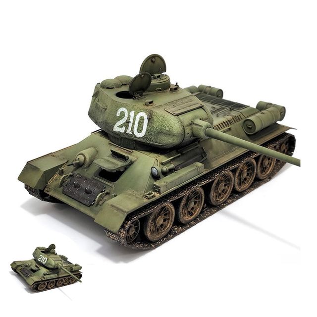 프라모델놀이 밀리터리모형 1대35 소비에트 연방 중형전차 T-34-85 183번 우랄 전차 공장