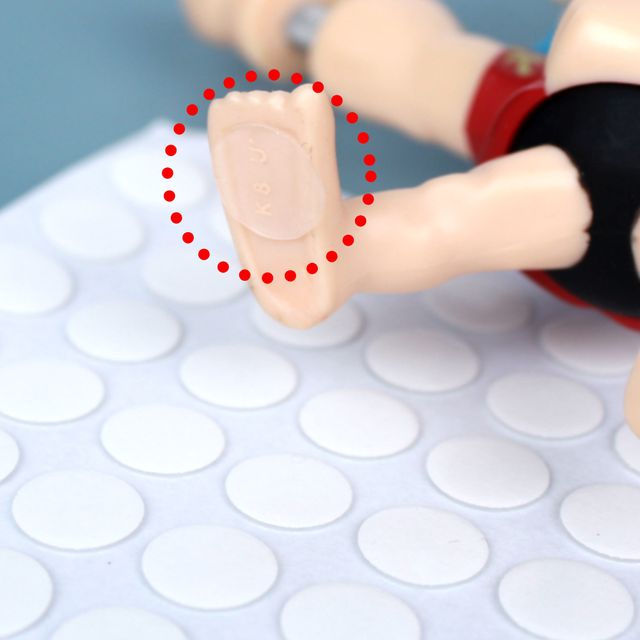 젤타입 원형 양면테이프 스티커 1cm 70P