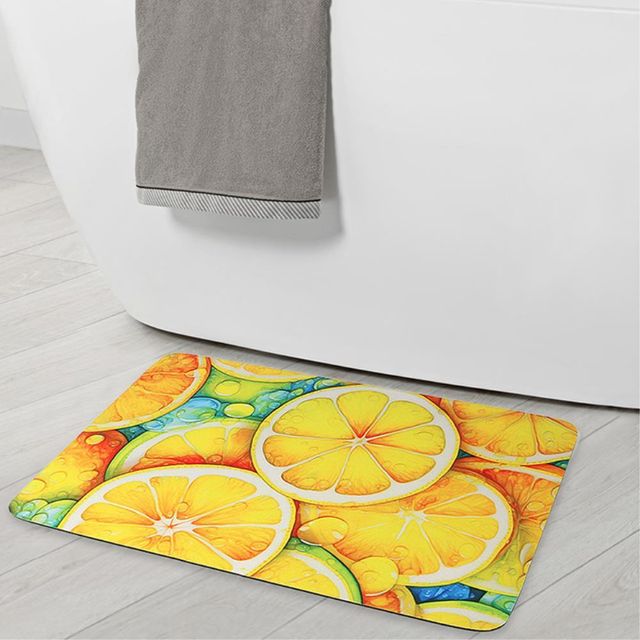 비타리토 강력흡수 규조토 발매트 60x40cm 레몬