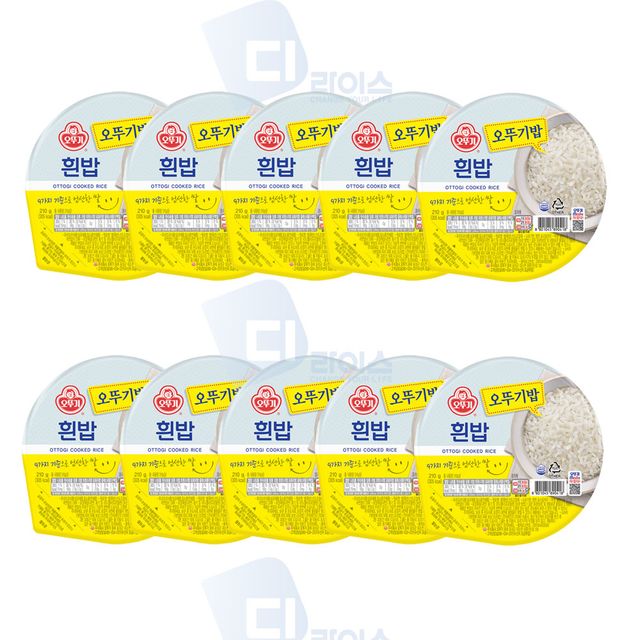 맛있는 오뚜기밥 흰밥 210g 10개