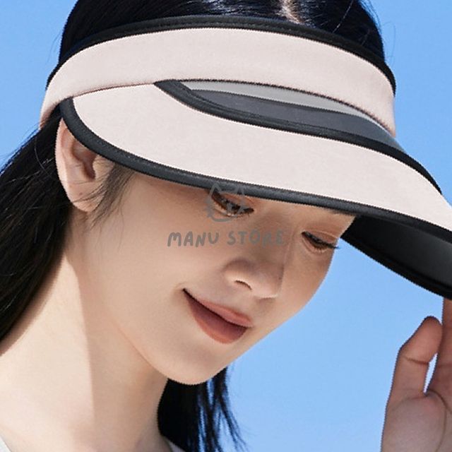 썬캡모자 선캡 이중 차단 암막 썬캡 핑크