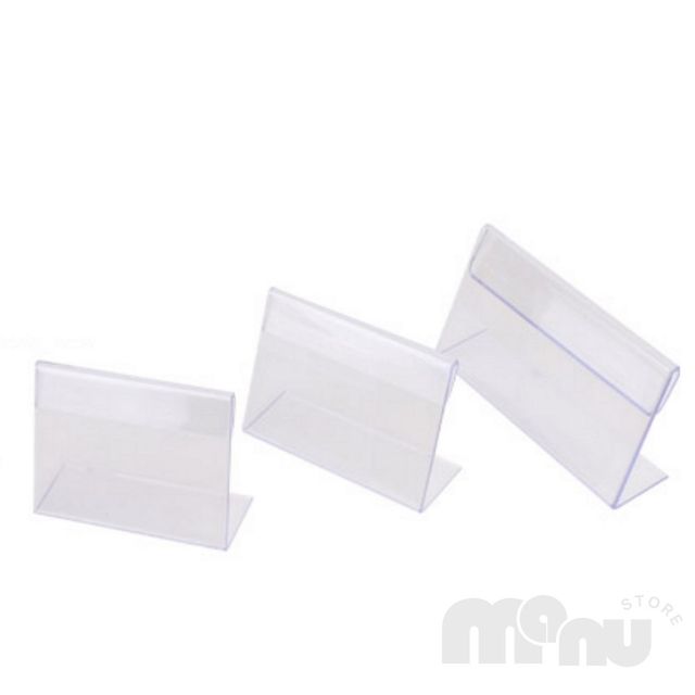 베이커리가격표꽂이 전시장홍보물안내표 가로형 단면쇼케이스 높이50mm 3종 택1