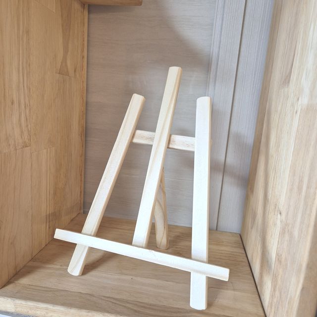 접이식 미니 원목 이젤 거치대 다용도 스탠드