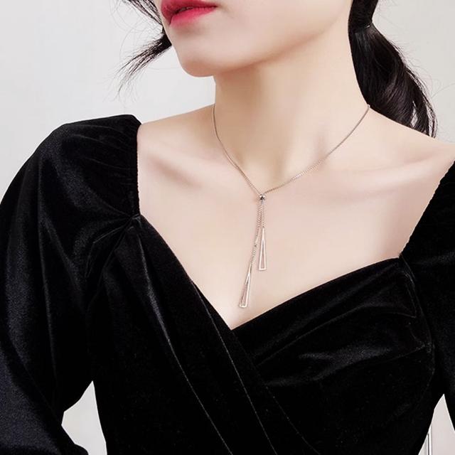 롱체인 y목걸이 골드 실버