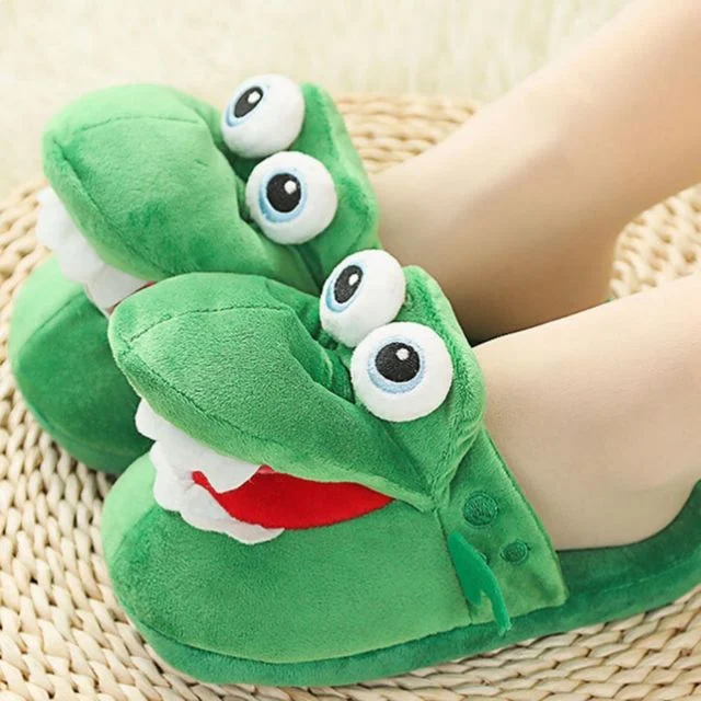 귀여운 움직이는 동물 슬리퍼 털 거실화 쿠션 실내화