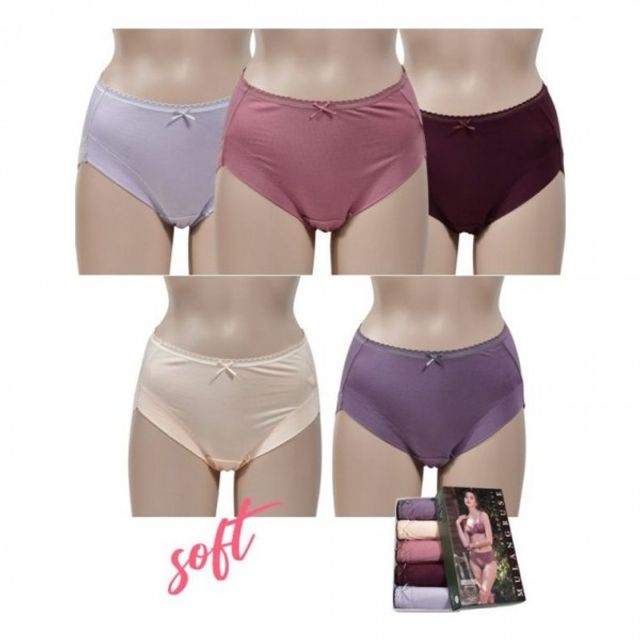 여성팬티 맥시삼각팬티 레이스라인 여자팬티 5매입 꿀