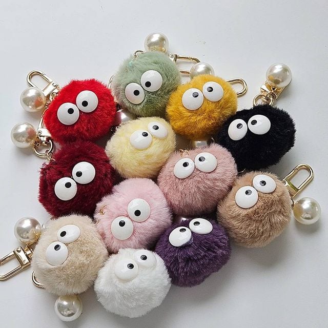 TBZ 미니 먼지 진주 폼폼 인형 키링 11Colors