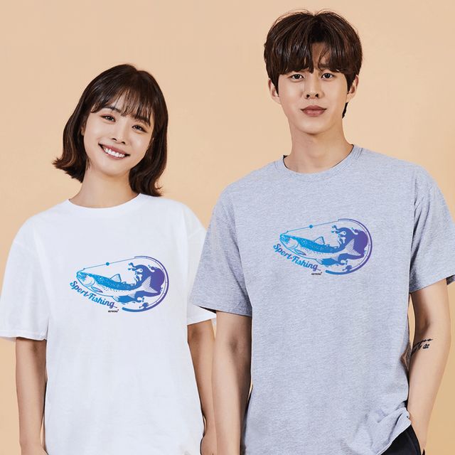 키밍 스포츠 피싱 반팔셔츠 여름반팔 박스티