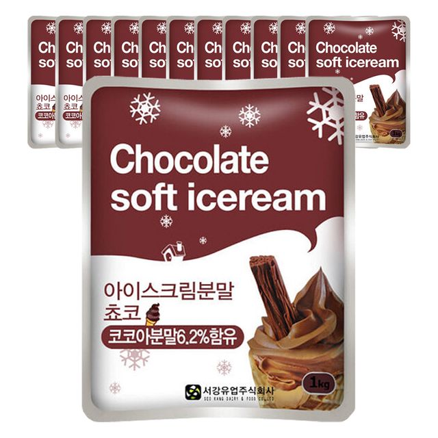 서강 아이스크림 파우더 분말 초코 1kgx12개