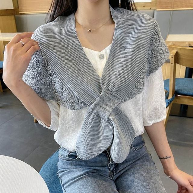 여성 쁘띠 어깨 스카프 1P 봄 가을 데일리 패션 코디