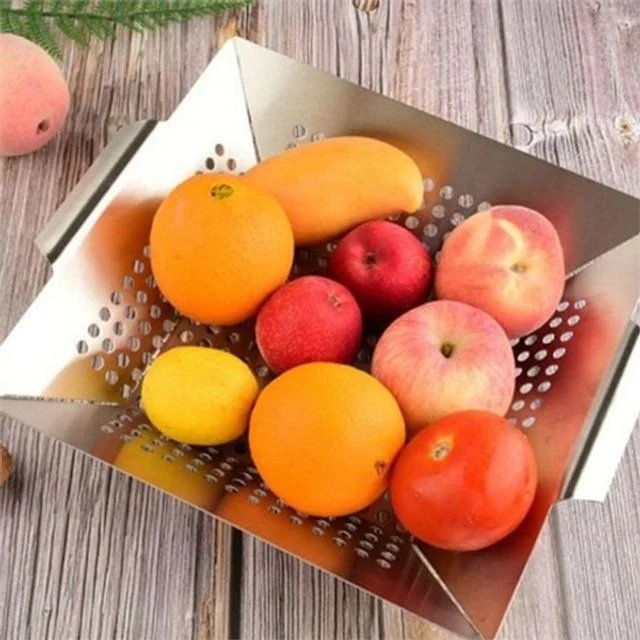 바베큐용 캠핑 직화 구이 팬 휴대용 숯불 그릴 팬 야외