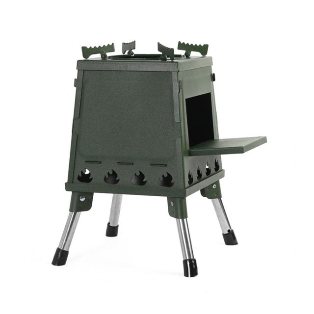접이식 화목난로 26x34cm 카키 캠핑용난로 접이식난로 소형난로