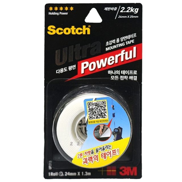 3M-초강력폼 양면테이프(평면용 24mmx1.3m)