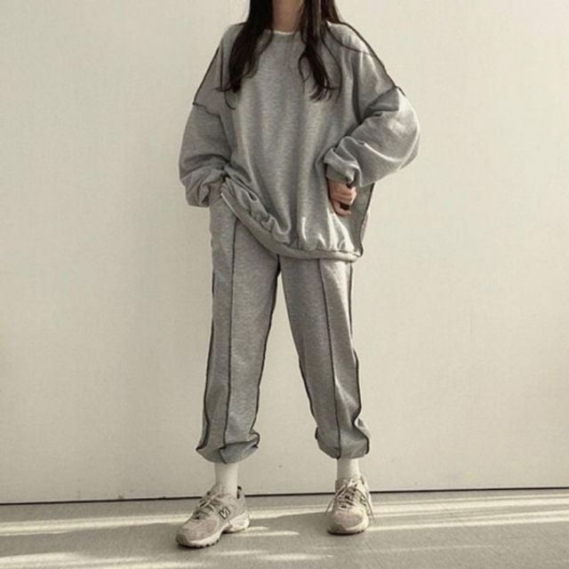 레이디스 핏 트레이닝복 코디세트 모던 스포츠웨어셋업 운동복