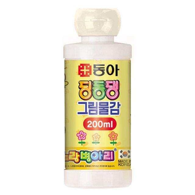 오피스용품 문구 단색물감 딩동댕물감 흰색 200ml