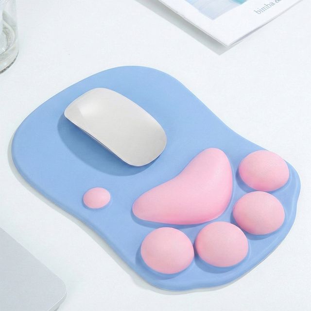 고양이 발바닥 마우스패드 손목보호 쿠션 귀여운 컴퓨터 패드