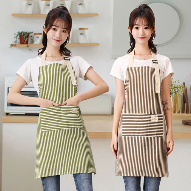 WL 가정용 작업용 스트라이프 앞치마