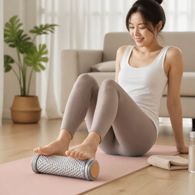 발바닥 롤러 마사지기 저소음 지압 볼 홈트레이닝 발건강용품 마사지볼