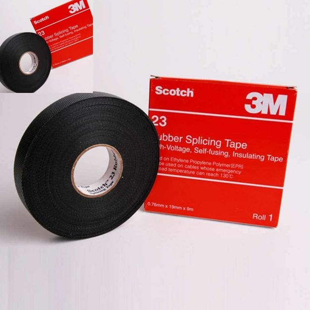 3M 23 자기융착성 고무테이프 19mm 9M 공업용테이프 케이블테이프 전선테이프 산업용테이프