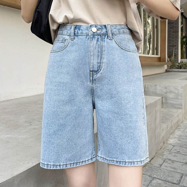 여성 다리가 길어보이는 청반바지 1P 패션 데님 팬츠