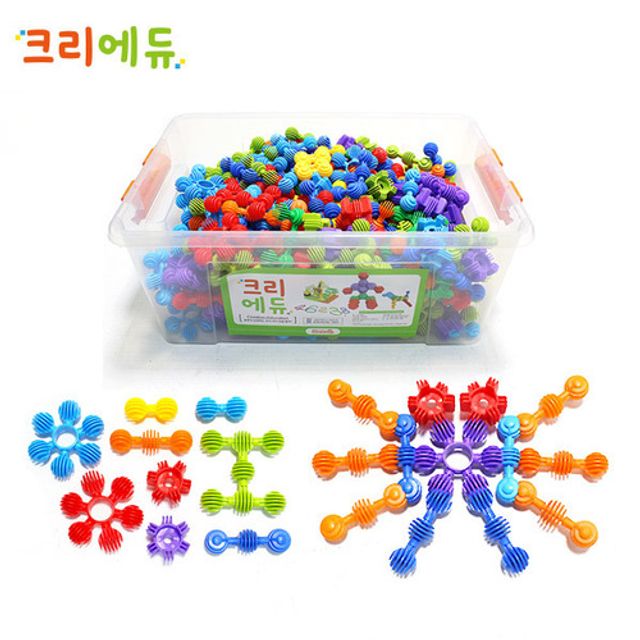 크리에듀 멀티 눈송이볼 연결 블록 300PCS 장난감