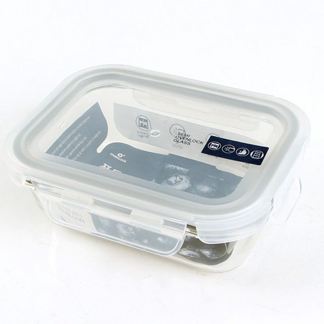 밀폐용기 직사각 370ml 반찬통