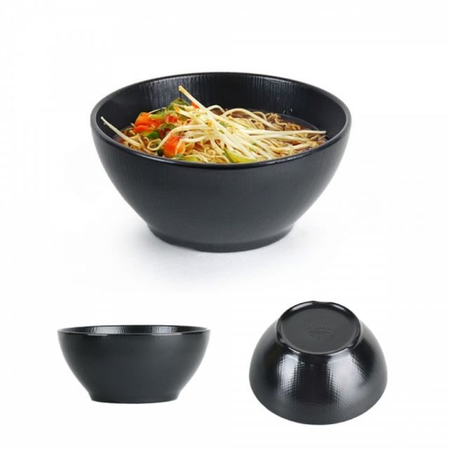 블랙 국그릇 라면그릇 덮밥 냉면 면기 6호 멜라민 멜라민면기 식당