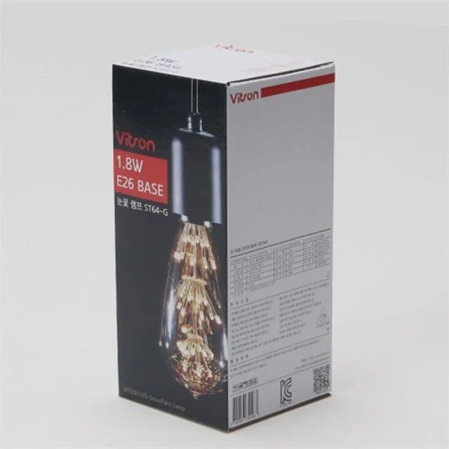 LED 눈꽃 1.8W ST64-G 2.2K E26LED 장식전구 데코전구