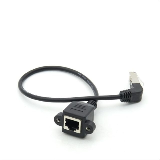 RJ45 포트 연장 케이블 M F 30cm STP 브라켓 연결 하