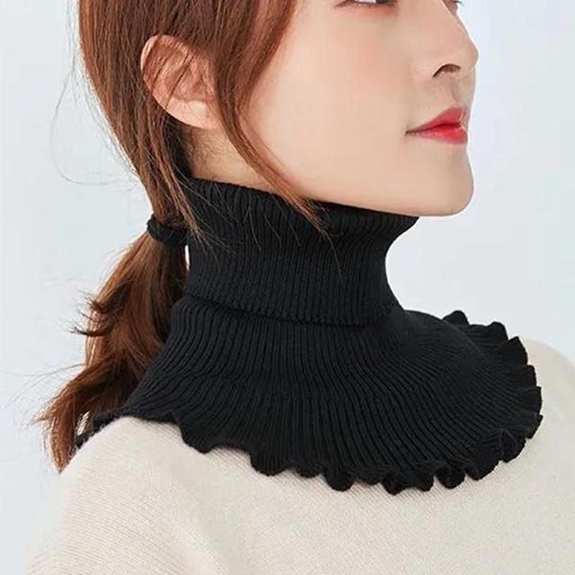 골프 넥워머 페이크 목폴라 목만있는 터틀넥 목티