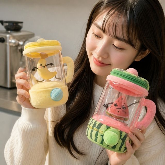 오렌지 과일 인형 가방 참 장식 수박 바나나 믹서 굿즈 열쇠고리 꾸미기 악세사리