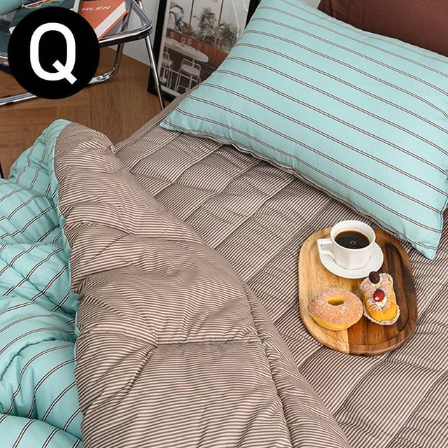 퀸 차렵이불 Q (민트) 패드세트 해피니 소프트마이크로 마크