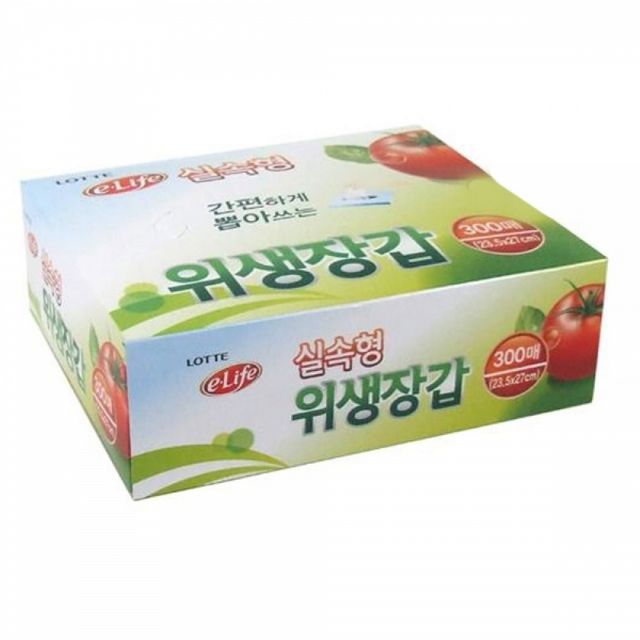 WL 대용량 실속형 주방 비닐장갑 300매 비닐장갑일회용