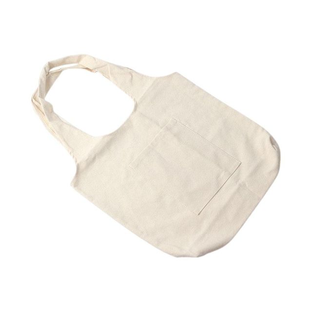 포켓 캔버스 에코백 (아이보리)