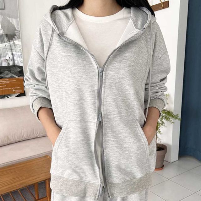 여자 후드집업 자켓 오버핏 가을 봄 데일리 원마일