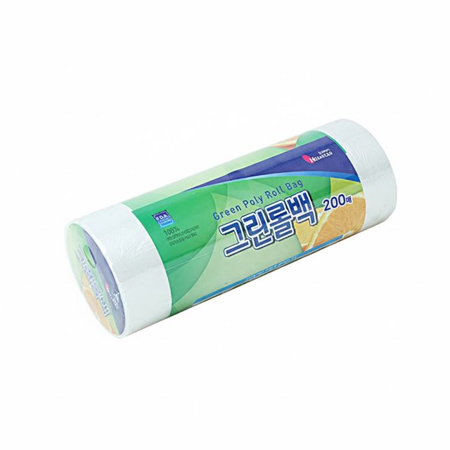 그린 롤백 미니 17x25, 위생 비닐봉투 200매 롤팩