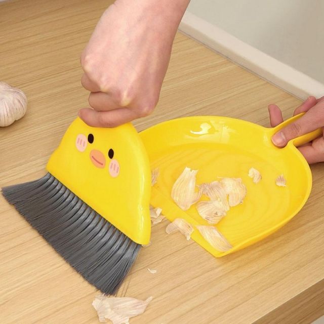 오리 캐릭터 어린이빗자루 미니빗자루