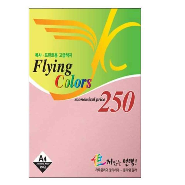 컬러용지 A4 80g 250매 분홍 복사용지 컬러A4용지 에이포용지 칼라용지