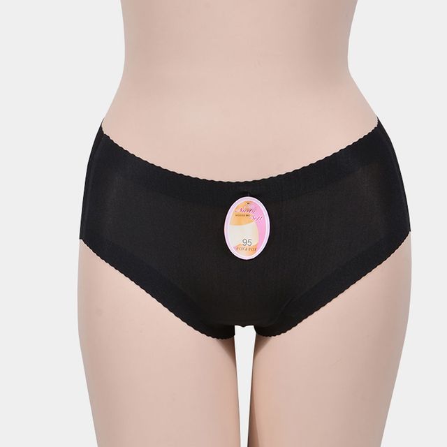 여성 무봉제 라인 소프트 누디 미디 삼각 팬티 1p
