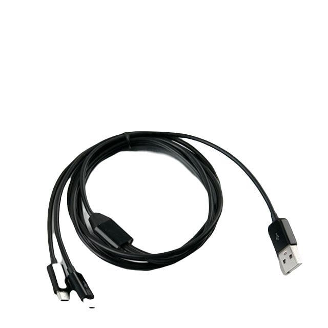 USB Micro 5Pin 케이블 1M Y형 2 in 1 USB 2.0A M Mi